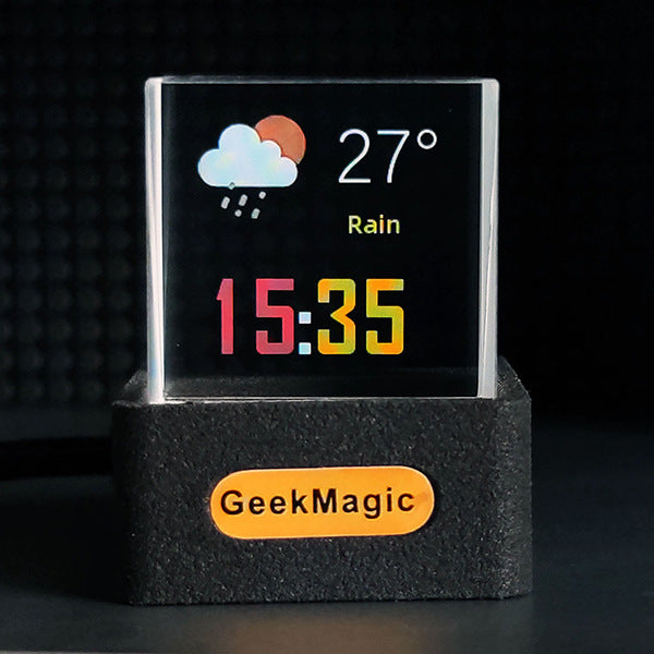 Transparent WiFi Weather Clock
