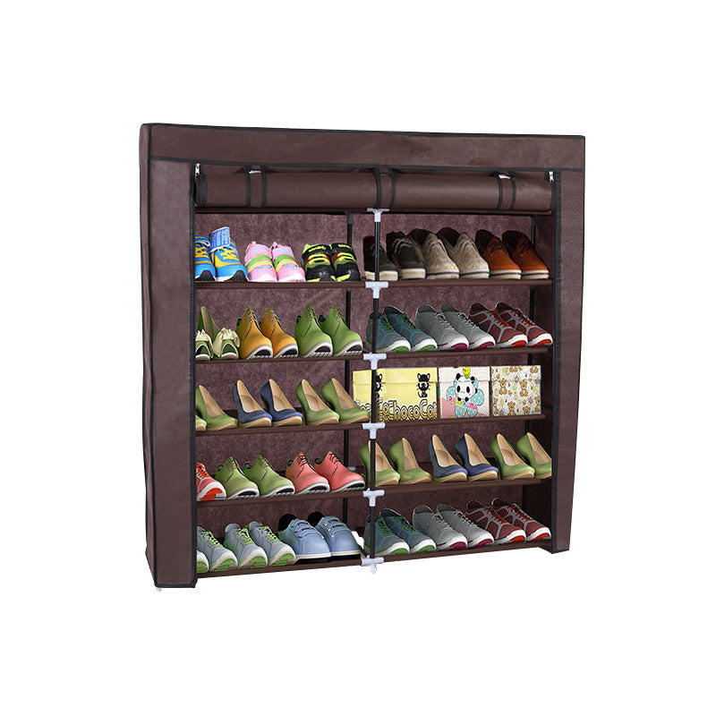 Large Economical Simple Shoe Rack Multi-Layer Large Capacity Dust-Proof Shoe Cabinet Student Dormitory Shoe Storage Rack