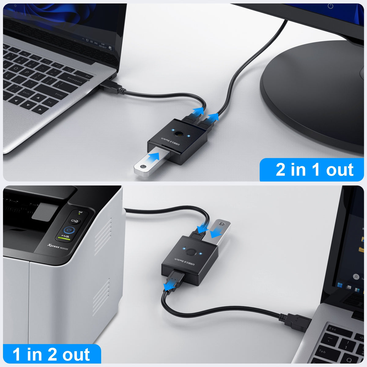 USB 3.0 Printer Sharer Splitter