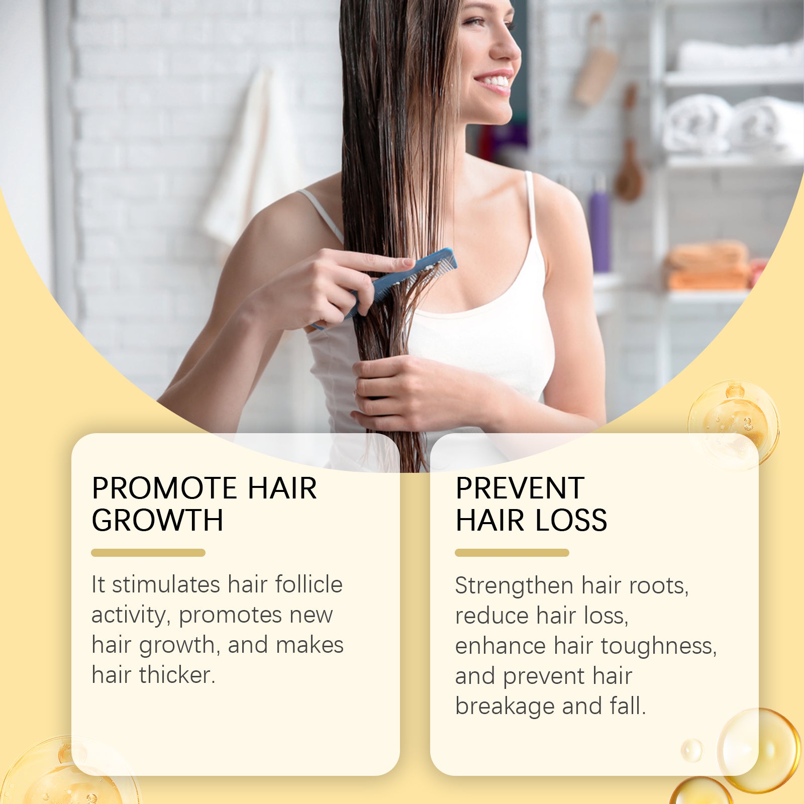 Hoegoa Honey Hair Care Essential Oil Honey Rosemary Scalp Repair Smooth And Moist Hair Care Essential Oil
