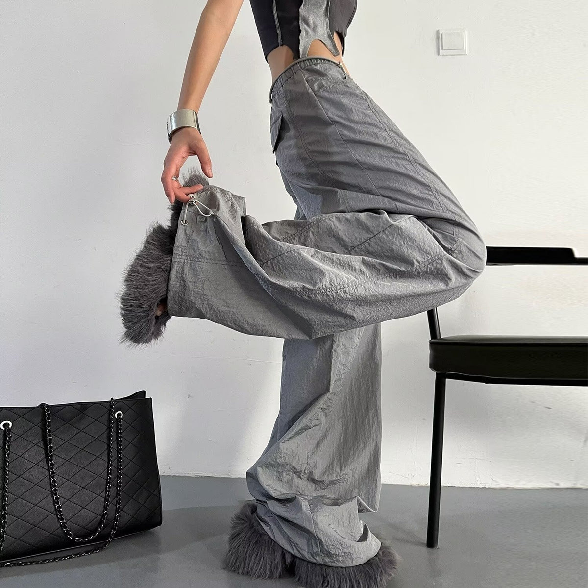 Sun Protection Pleated Wide-Leg Pants