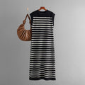 Striped Knit Sweater Dress