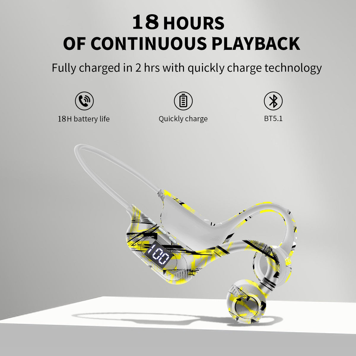 AKZ-G9 Bone Conduction Bluetooth Earphones