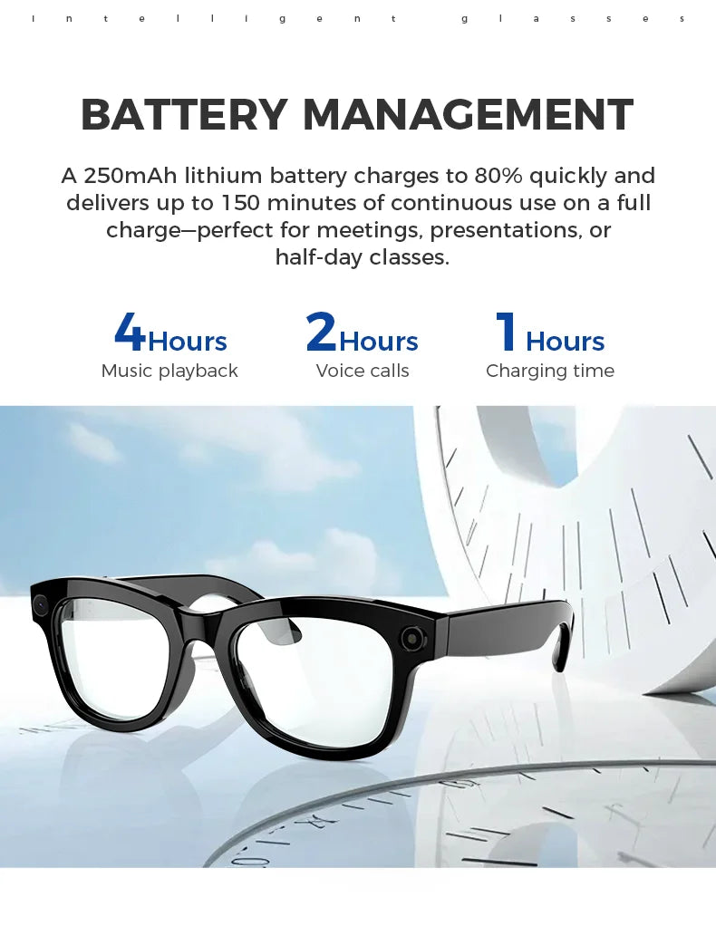 AI Smart Camera Glasses