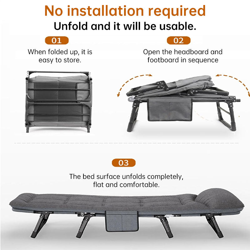 Portable Folding Chair with Side Pocket