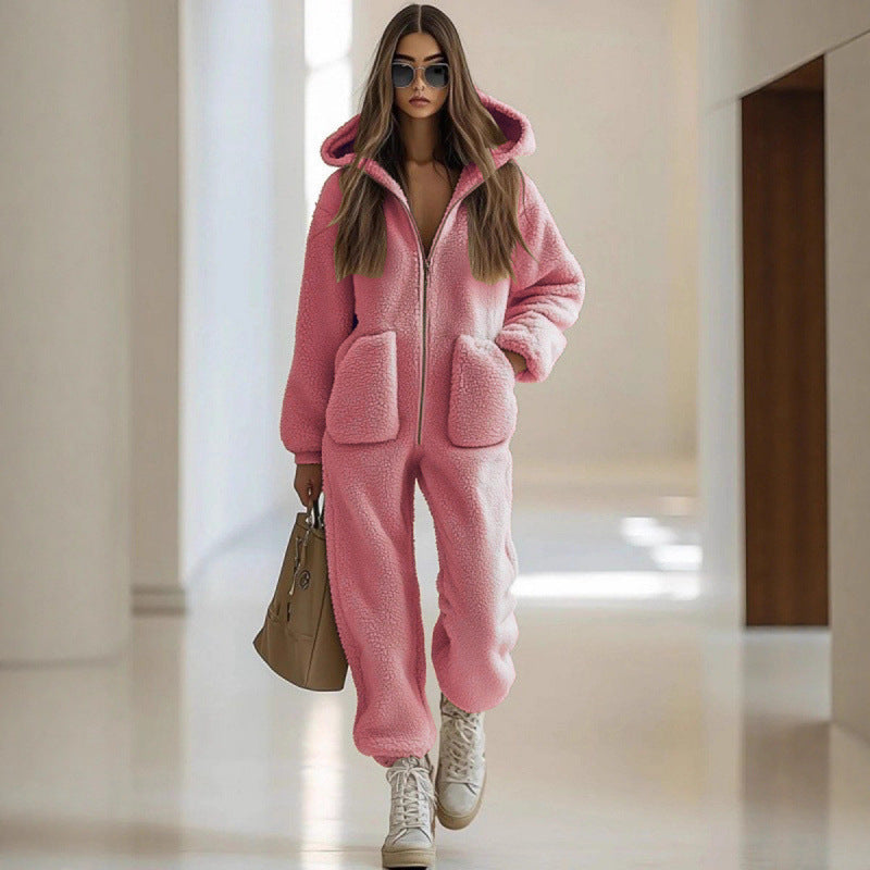 Straight leg loose jumpsuit
