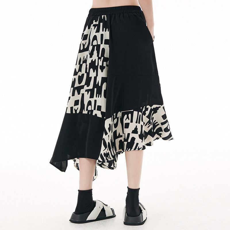 Color-Block Wide Leg Pants