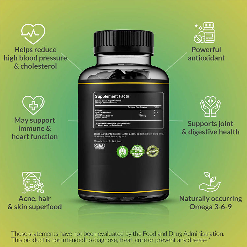 Black Seed Oil Hair Gummies