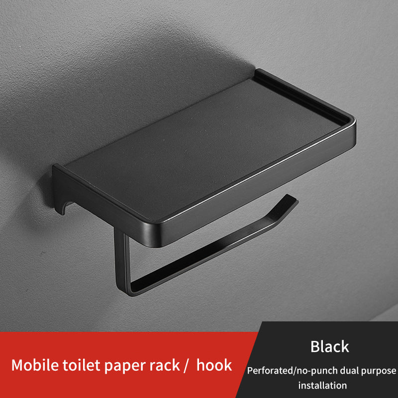 Toilet Mobile Phone Paper Towel Box Bathroom Storage Rack Toilet Paper Drawer Paper Roll Holder Non Perforated Wall Mounted Toilet Paper Hanger