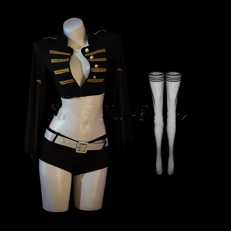 GJ Trick "Night Flight Officer" Sexy Female Police Officer cosplay girl tyrant disguised as a police officer uniform qqny