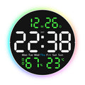 10-Inch Digital Wall Clock with Mood Light