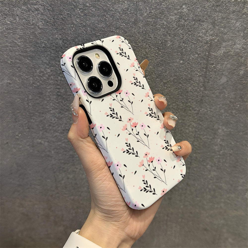 Flower Film Phone Case for iPhone 13-16