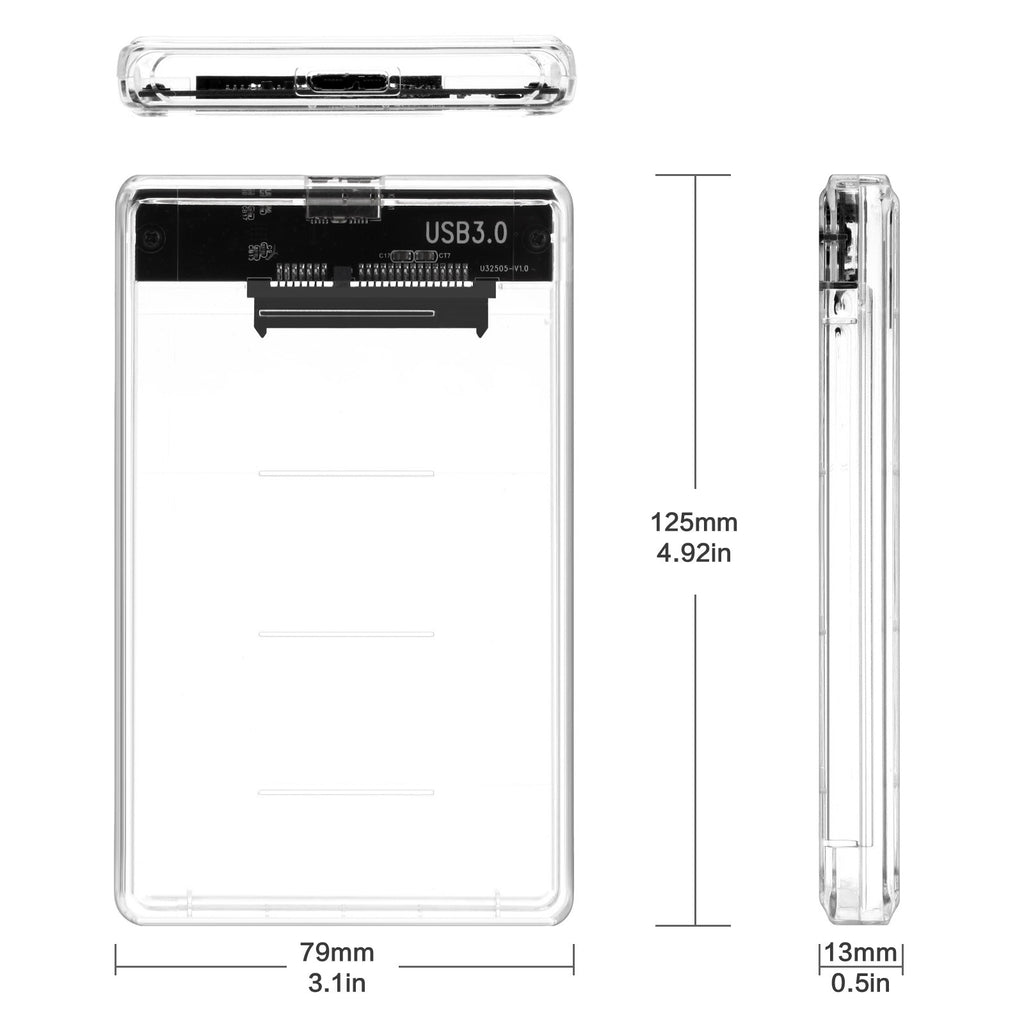 Tool-Free 2.5" Hard Drive Enclosure (USB 3.0)