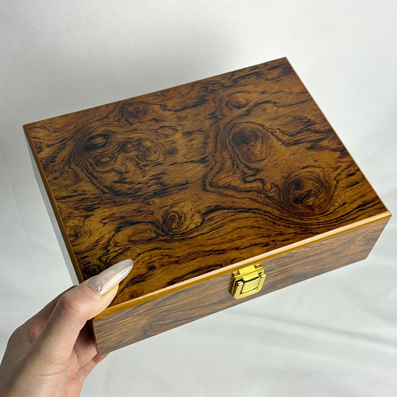 Wooden Jewelry Box with Lock