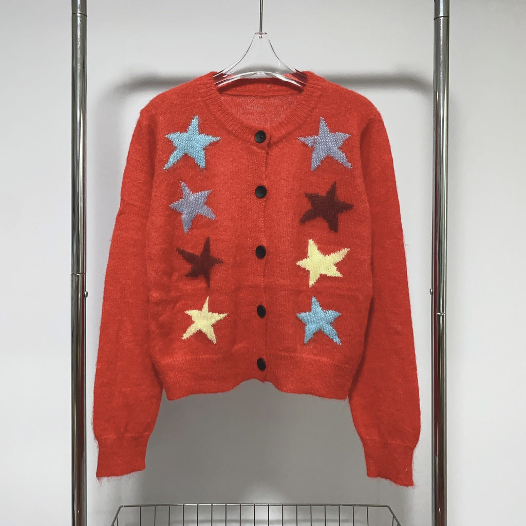 Five-Star Knit Cardigan