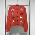 Five-Star Knit Cardigan