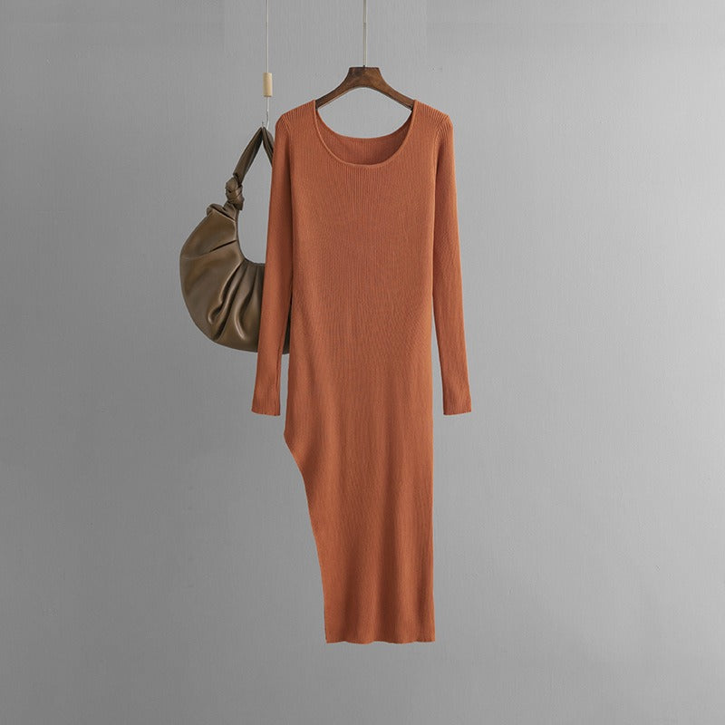 Slim Fit Slit Hip-Hugging Skirt