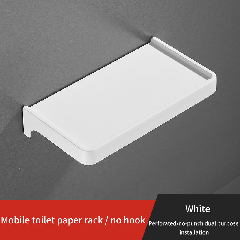 Toilet Mobile Phone Paper Towel Box Bathroom Storage Rack Toilet Paper Drawer Paper Roll Holder Non Perforated Wall Mounted Toilet Paper Hanger