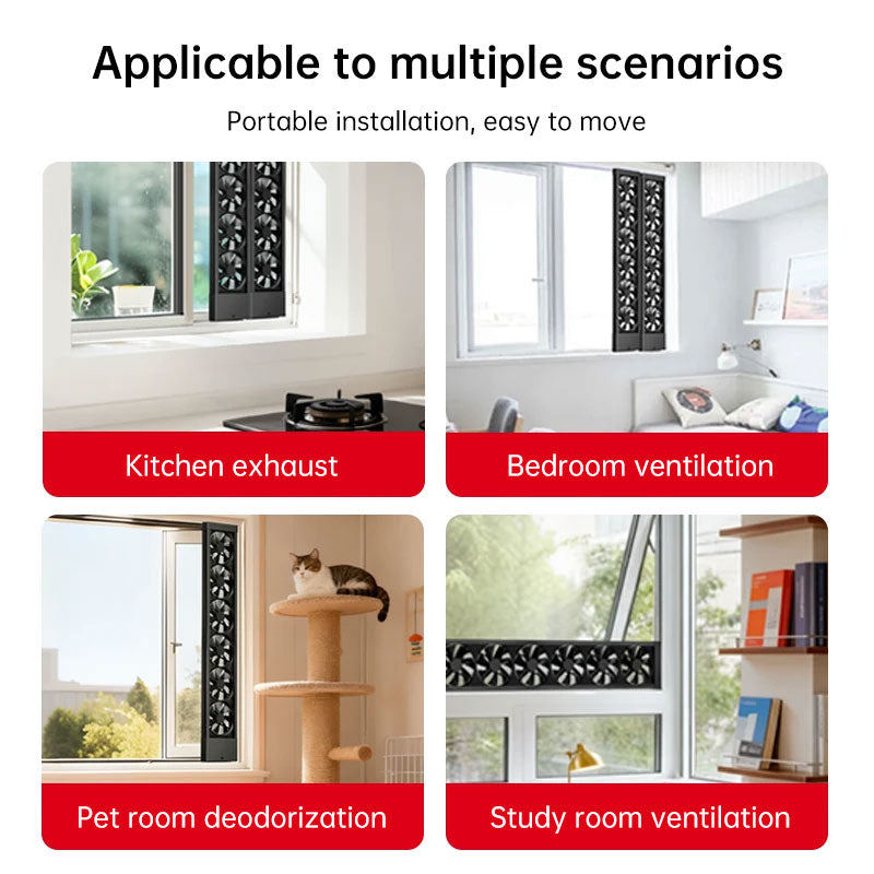 No-Drill Window Exhaust Fan
