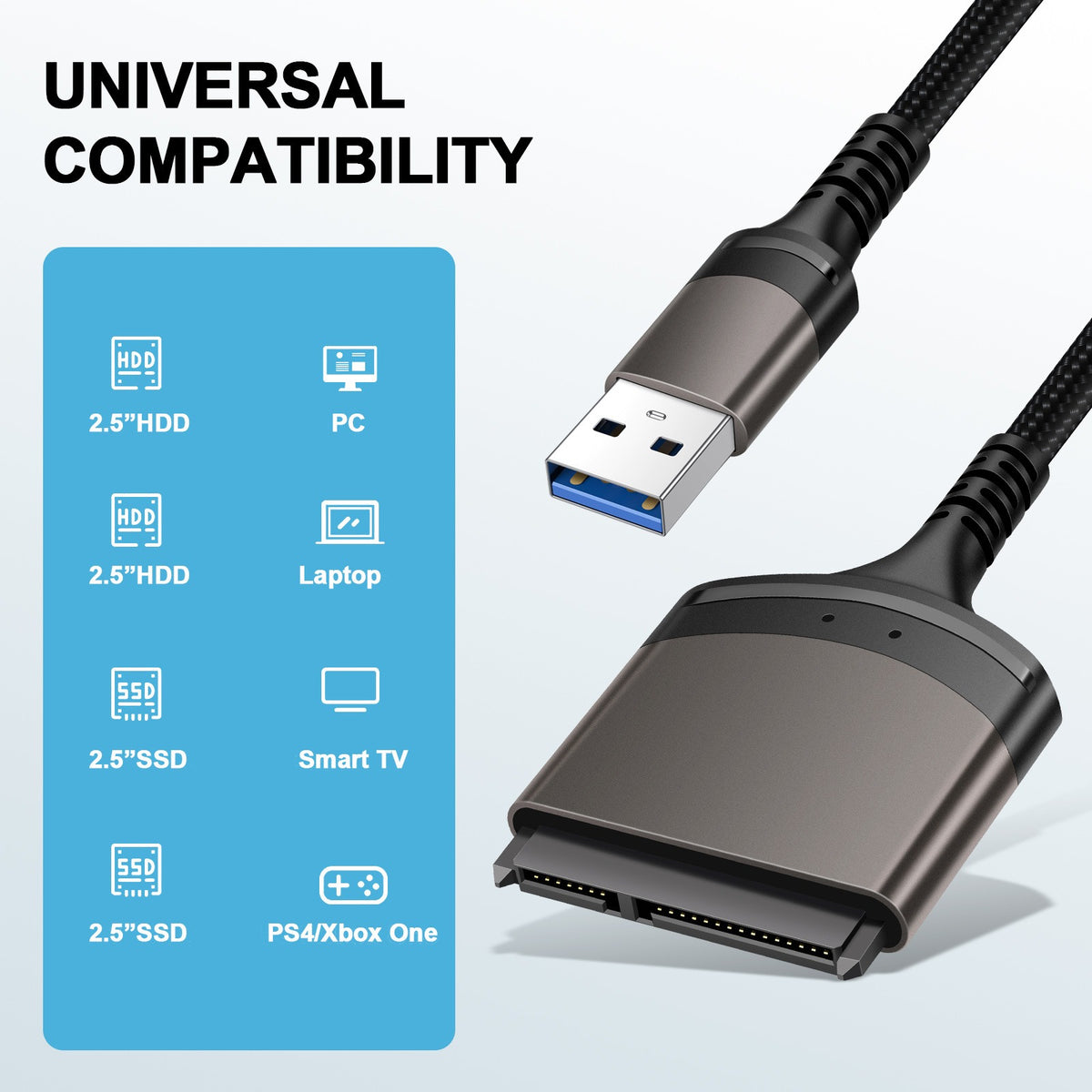 Type-C to SATA Hard Drive Adapter Cable