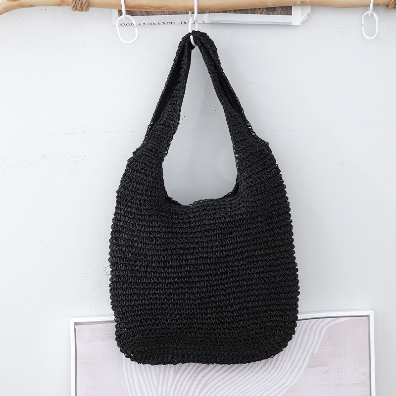 Woven Commute Shoulder Bag