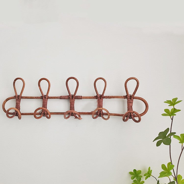 Vintage Rattan Wall Coat Hook