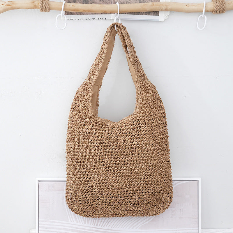 Woven Commute Shoulder Bag