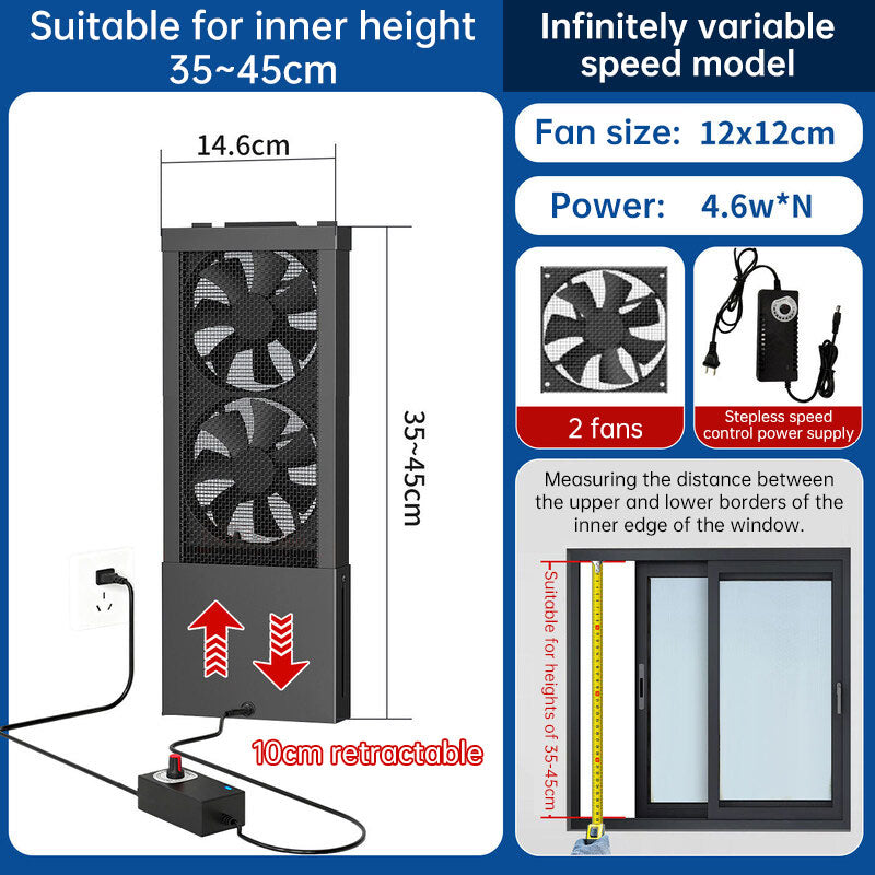 No-Drill Window Exhaust Fan