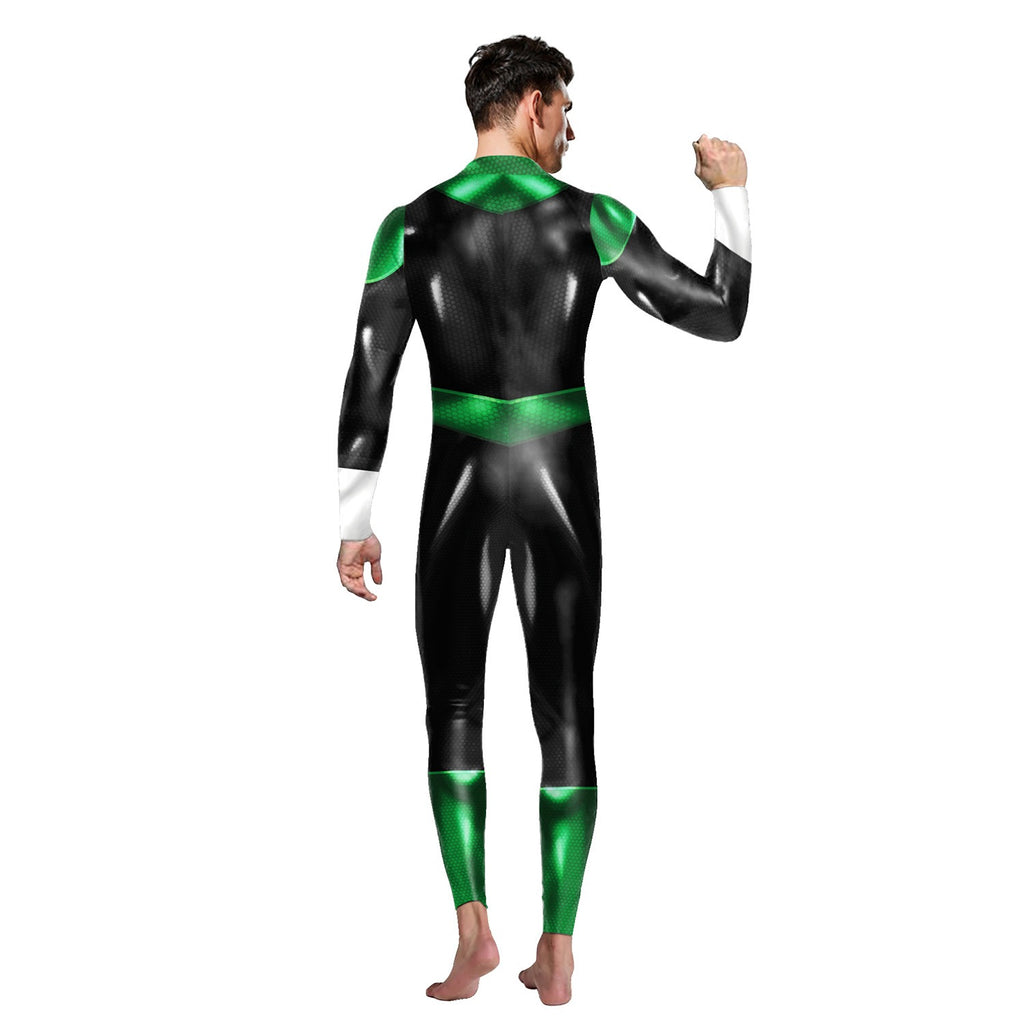 Skeleton Armor Print Jumpsuit Costume