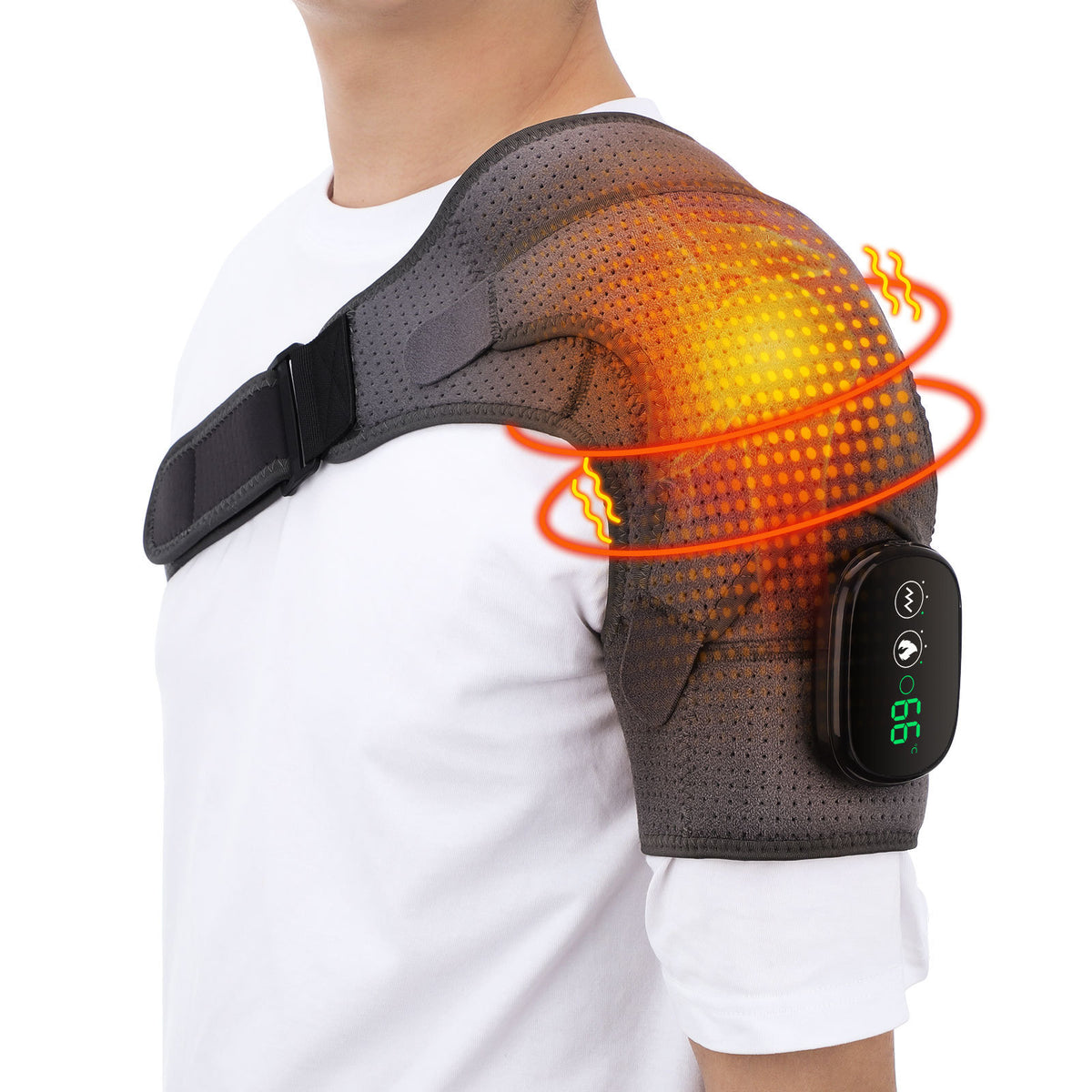 Vibrating Heat Therapy Shoulder Massager