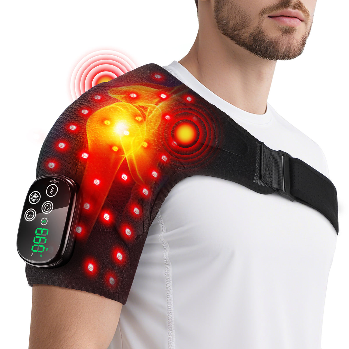 Vibrating Heat Therapy Shoulder Massager