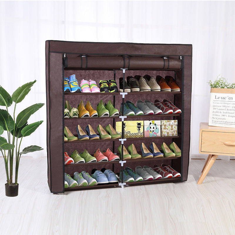 Large Economical Simple Shoe Rack Multi-Layer Large Capacity Dust-Proof Shoe Cabinet Student Dormitory Shoe Storage Rack