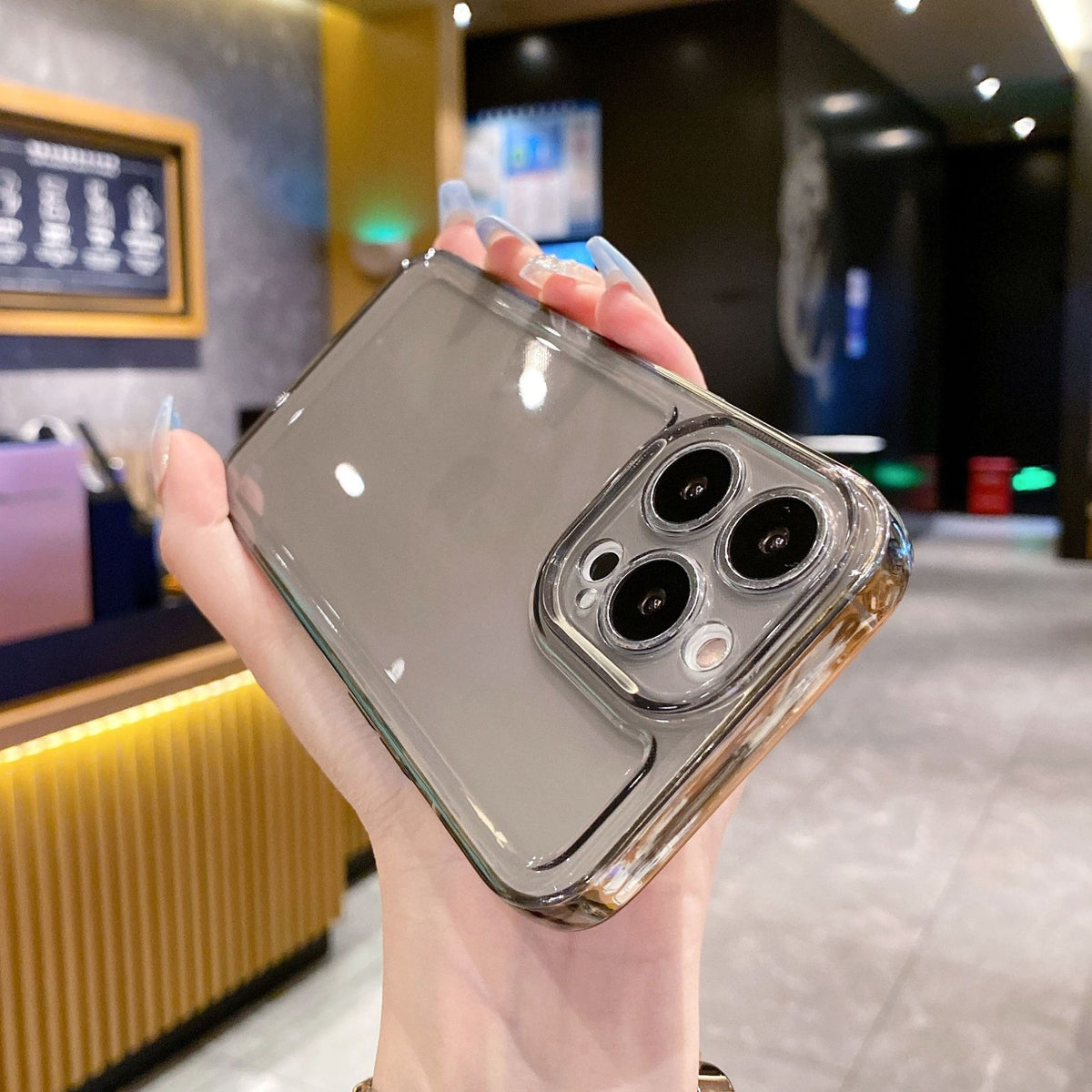 Space Transparent Phone Case for iPhone 13-16