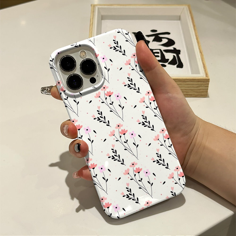 Flower Film Phone Case for iPhone 13-16