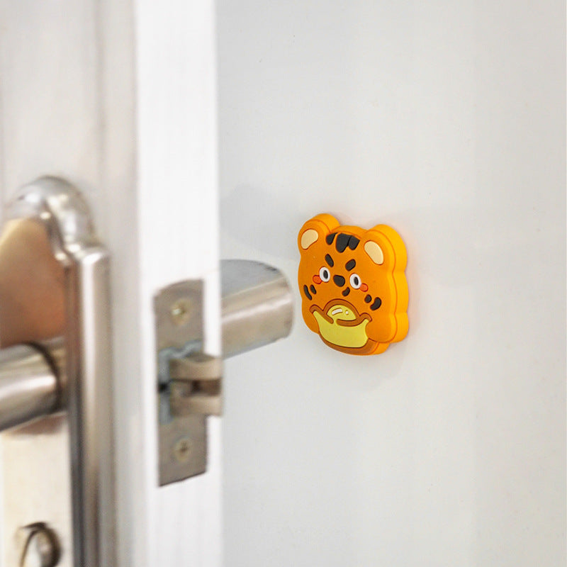 Door Handle Anti-Collision Pad Refrigerator Door Rear Silicone Pad Cabinet Door Lock Anti-Collision Car Anti-Collision Sticker Anti-Scratch Pad