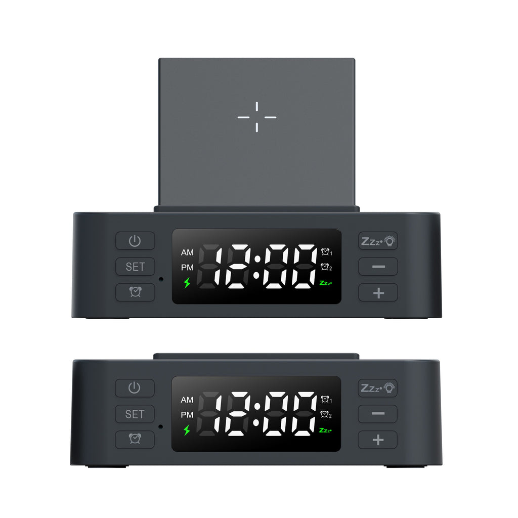 Multifunctional Wireless Charging Clock with Pen Holder