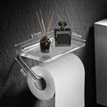 Acrylic Paper Towel Box Bathroom Wall-Mounted Toilet Paper Roll Holder Toilet Paper Drawer Placement Box Rack Toilet Restroom