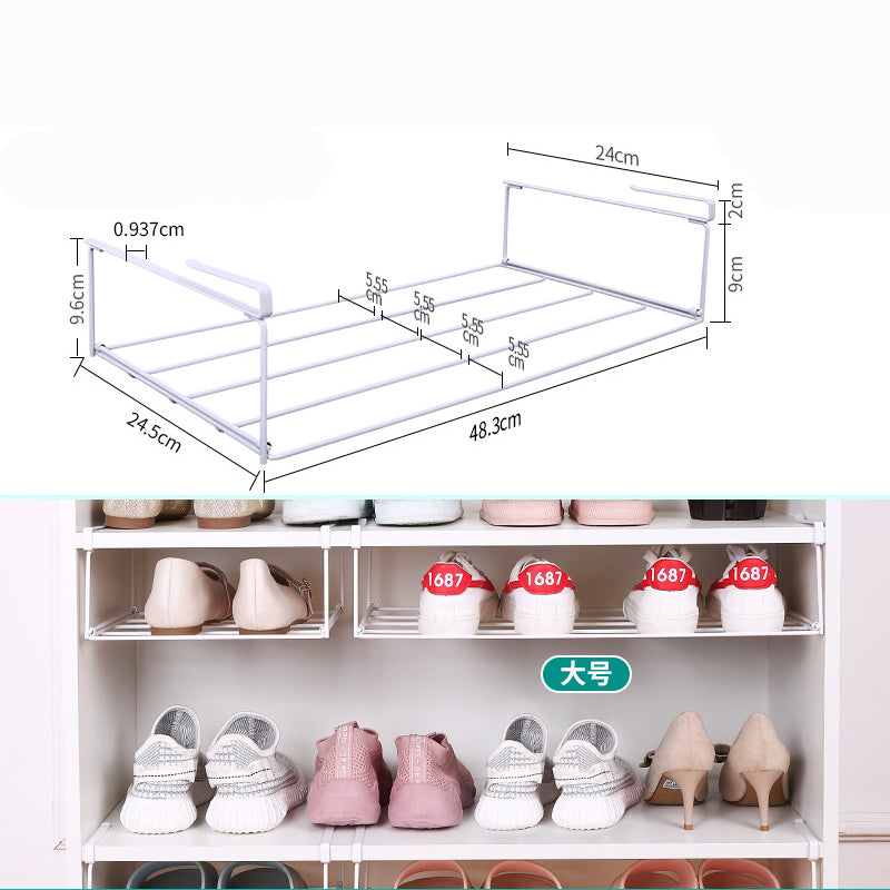 Folding Shoe Storage Rack Shoe Cabinet Storage Space Saving Shoe Storage Rack Cabinet Layered Telescopic Shoe Rack