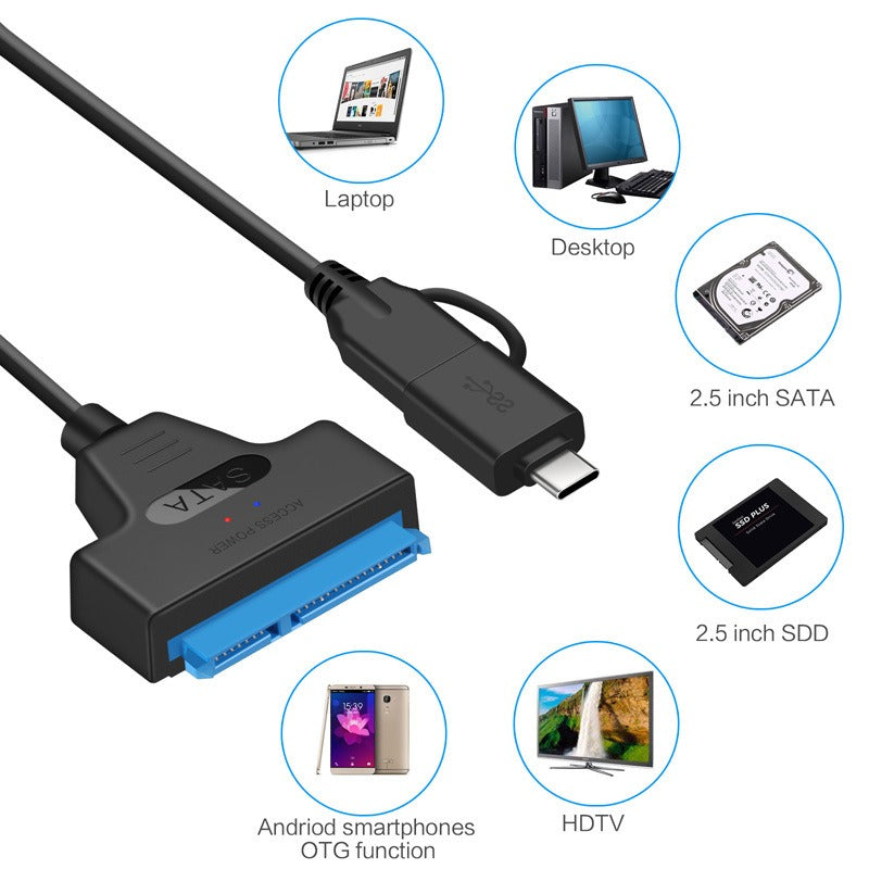 USB-C to SATA Easy Drive Cable (50CM)