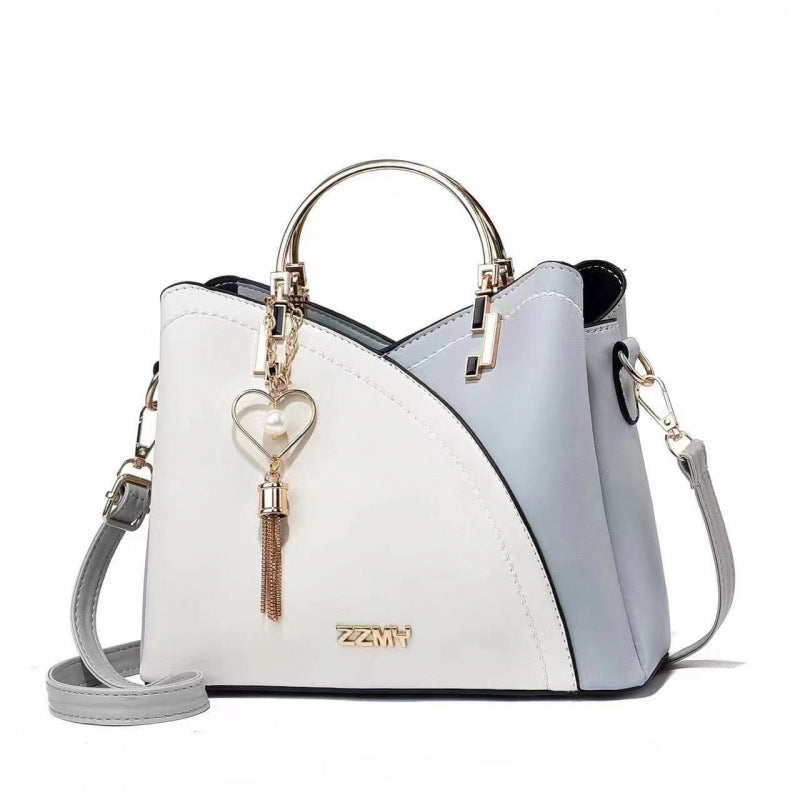 Color-Blocked Crossbody Shoulder Bag