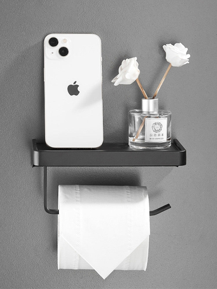 Toilet Mobile Phone Paper Towel Box Bathroom Storage Rack Toilet Paper Drawer Paper Roll Holder Non Perforated Wall Mounted Toilet Paper Hanger