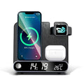 15W Multifunctional Wireless Charger with Clock & Thermometer