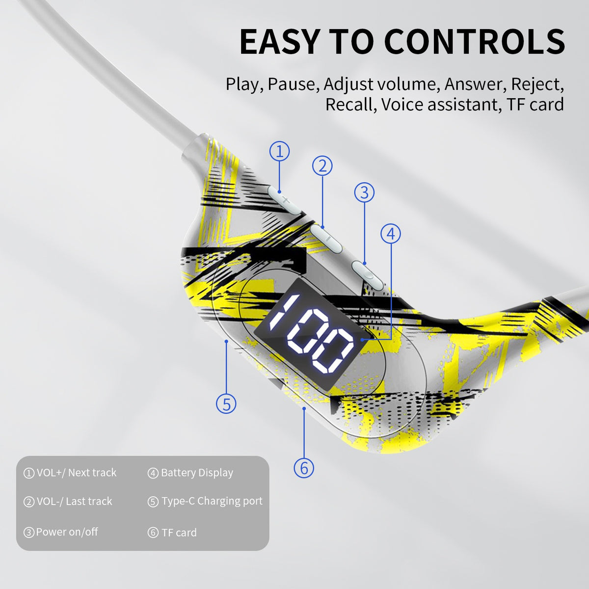 AKZ-G9 Bone Conduction Bluetooth Earphones