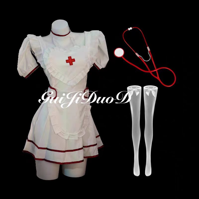 GJ Trick "Sweetheart Nurse" Sexy Costume Role Playing Clothes Small Breasts Romantic Fun Uniform qqny Underwear