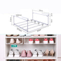 Folding Shoe Storage Rack Shoe Cabinet Storage Space Saving Shoe Storage Rack Cabinet Layered Telescopic Shoe Rack