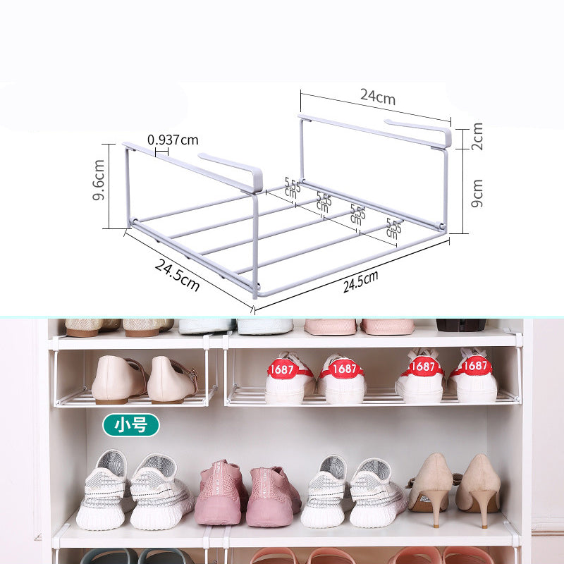 Folding Shoe Storage Rack Shoe Cabinet Storage Space Saving Shoe Storage Rack Cabinet Layered Telescopic Shoe Rack