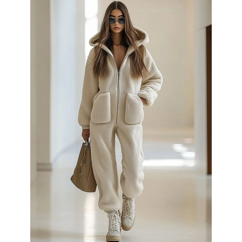 Straight leg loose jumpsuit