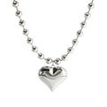 18K Gold Heart Pendant Necklace