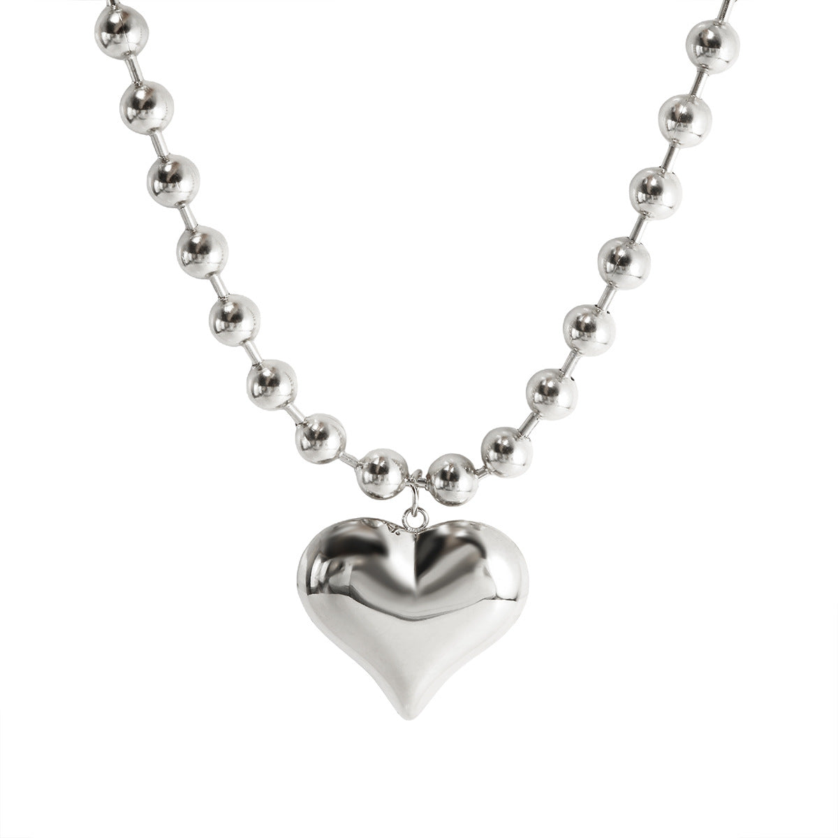 18K Gold Heart Pendant Necklace