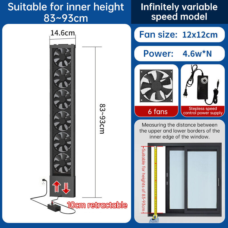 No-Drill Window Exhaust Fan